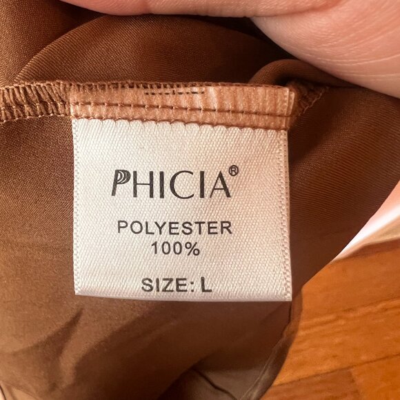 Silk Cowl Neck Top | Champagne - Picture 3 of 3